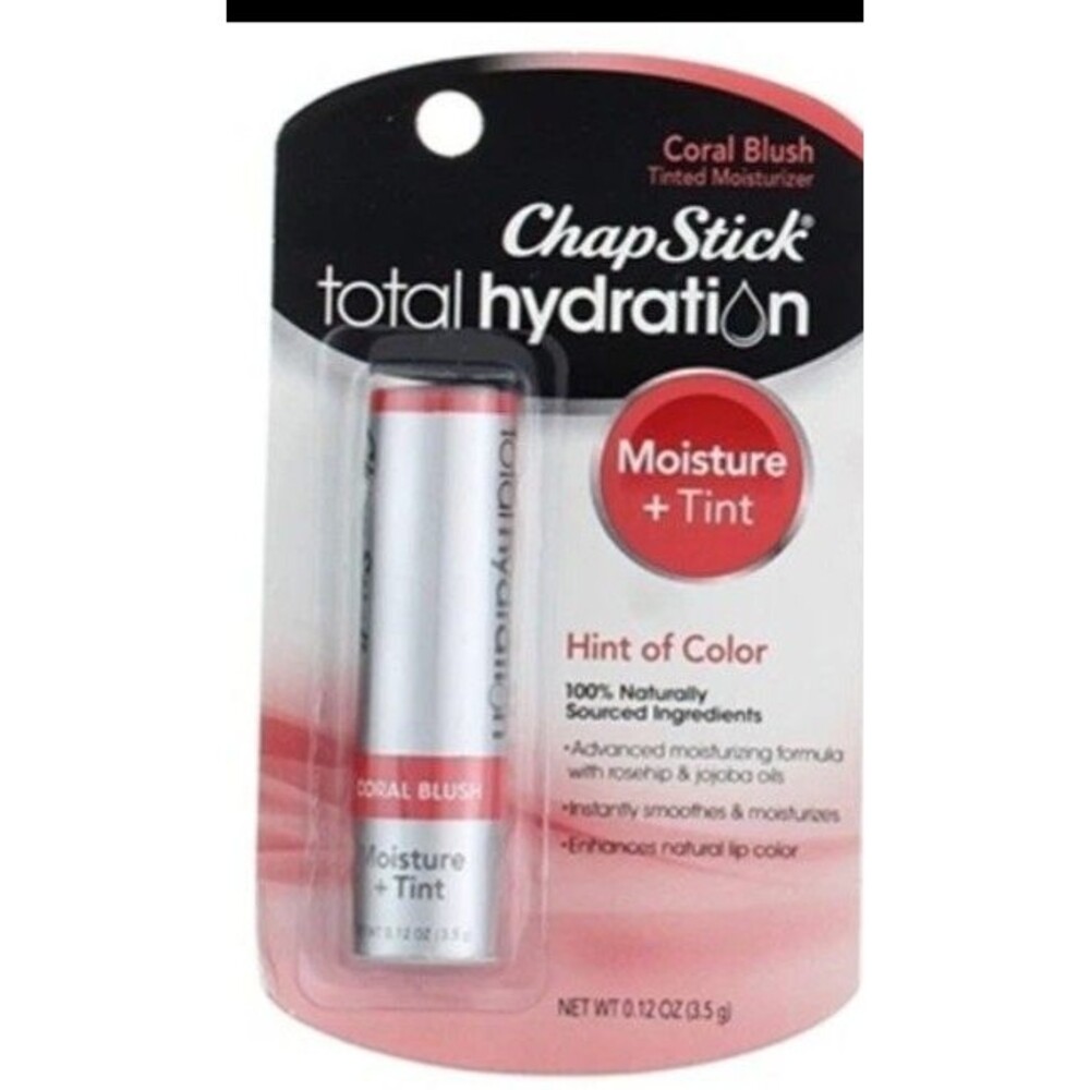 ChapStick Total Hydration Moisture + Tint CORAL BLUSH Lip Balm New In Package